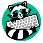 Raccoon Writing Logo